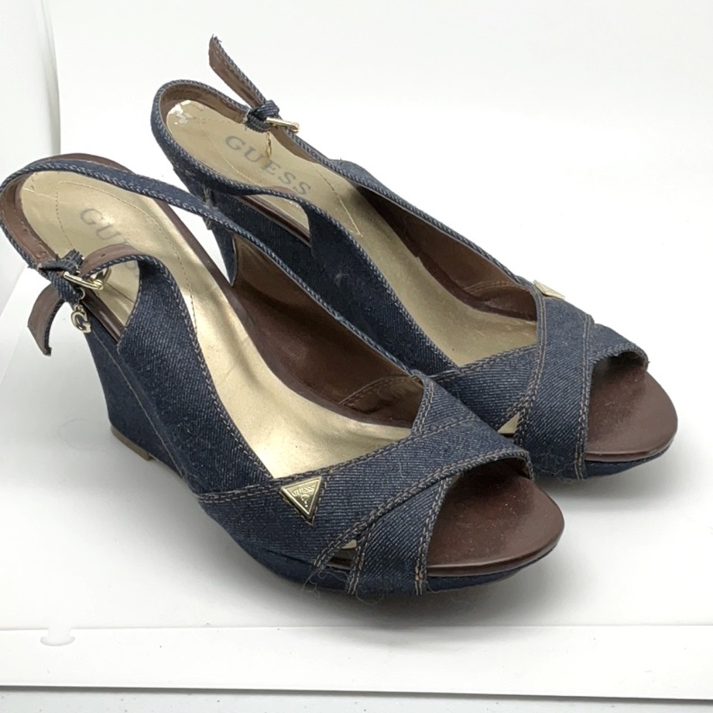Guess Denim Slingback Size 8.5